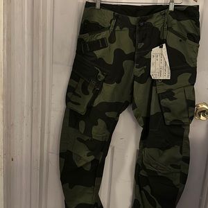 Brand New Gstart raw camouflage pants